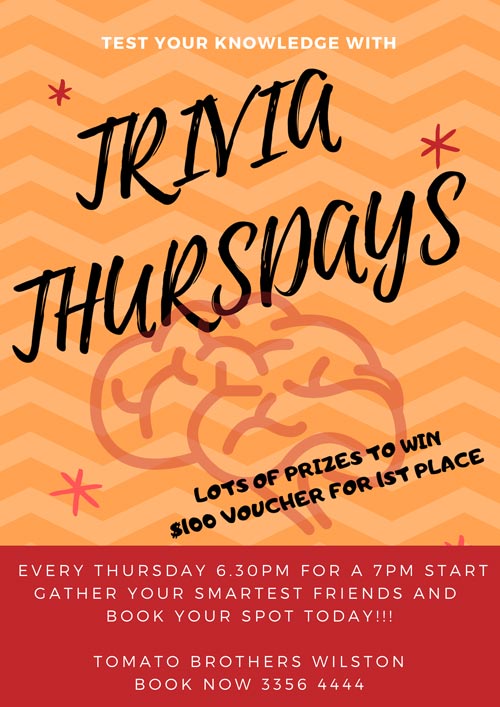 Trivia Thursdays